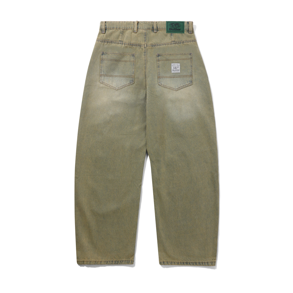 Wide Cut Denim Jeans, Sunfade Blue