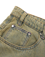 Wide Cut Denim Jeans, Sunfade Blue