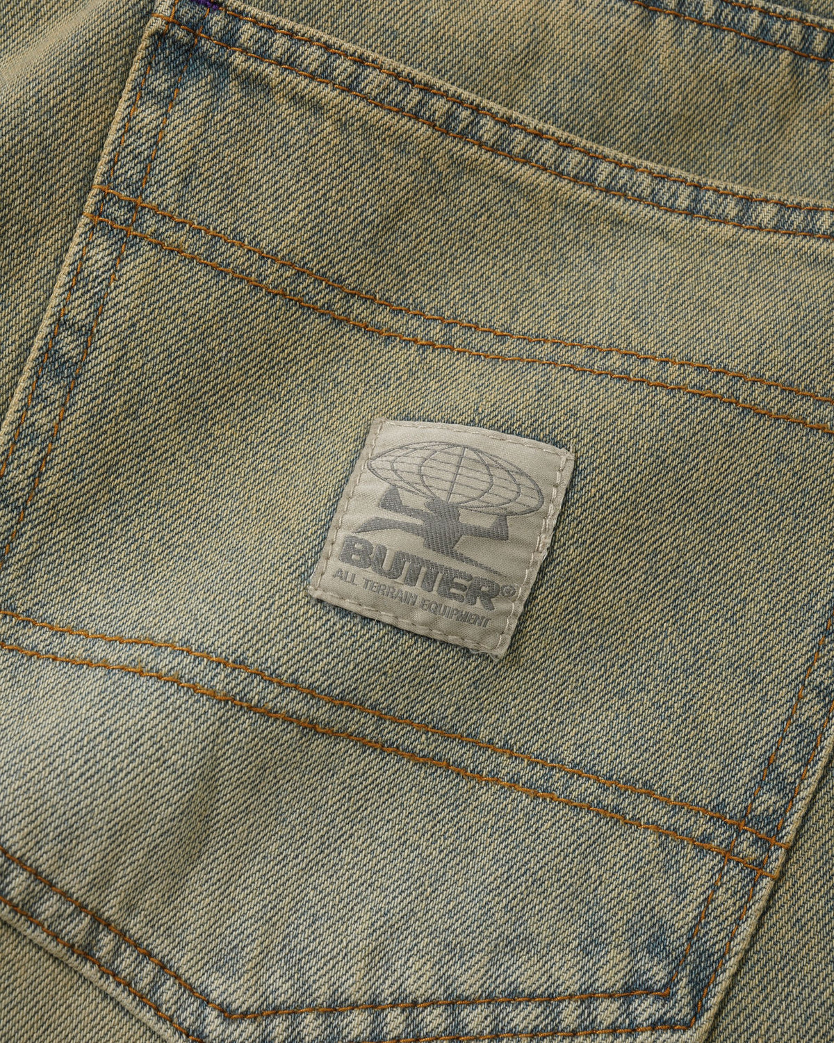 Wide Cut Denim Jeans, Sunfade Blue