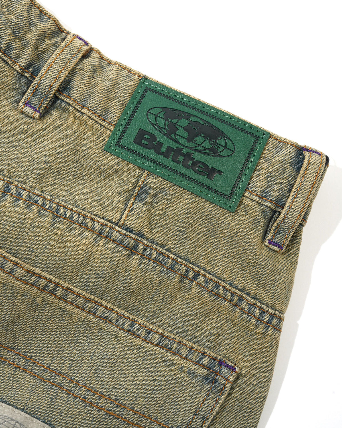 Wide Cut Denim Jeans, Sunfade Blue