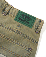 Wide Cut Denim Jeans, Sunfade Blue