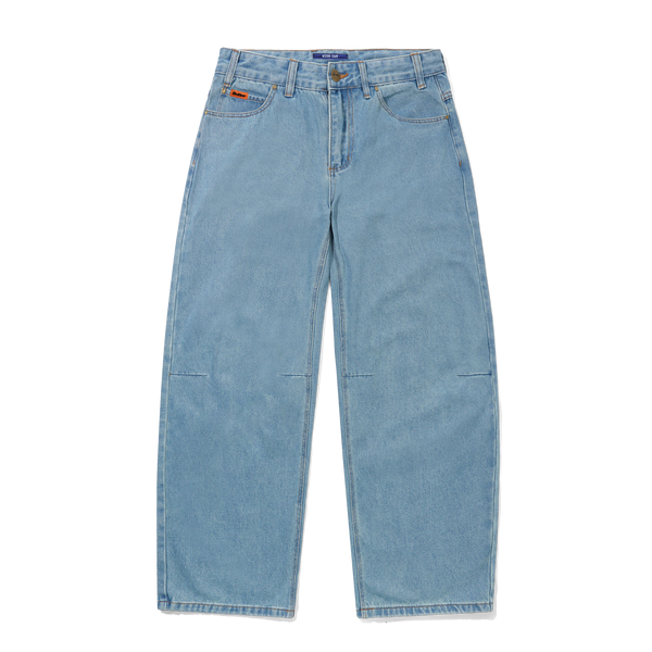 Butter Goods Wide Cut Denim Jeans, Washed Indigo