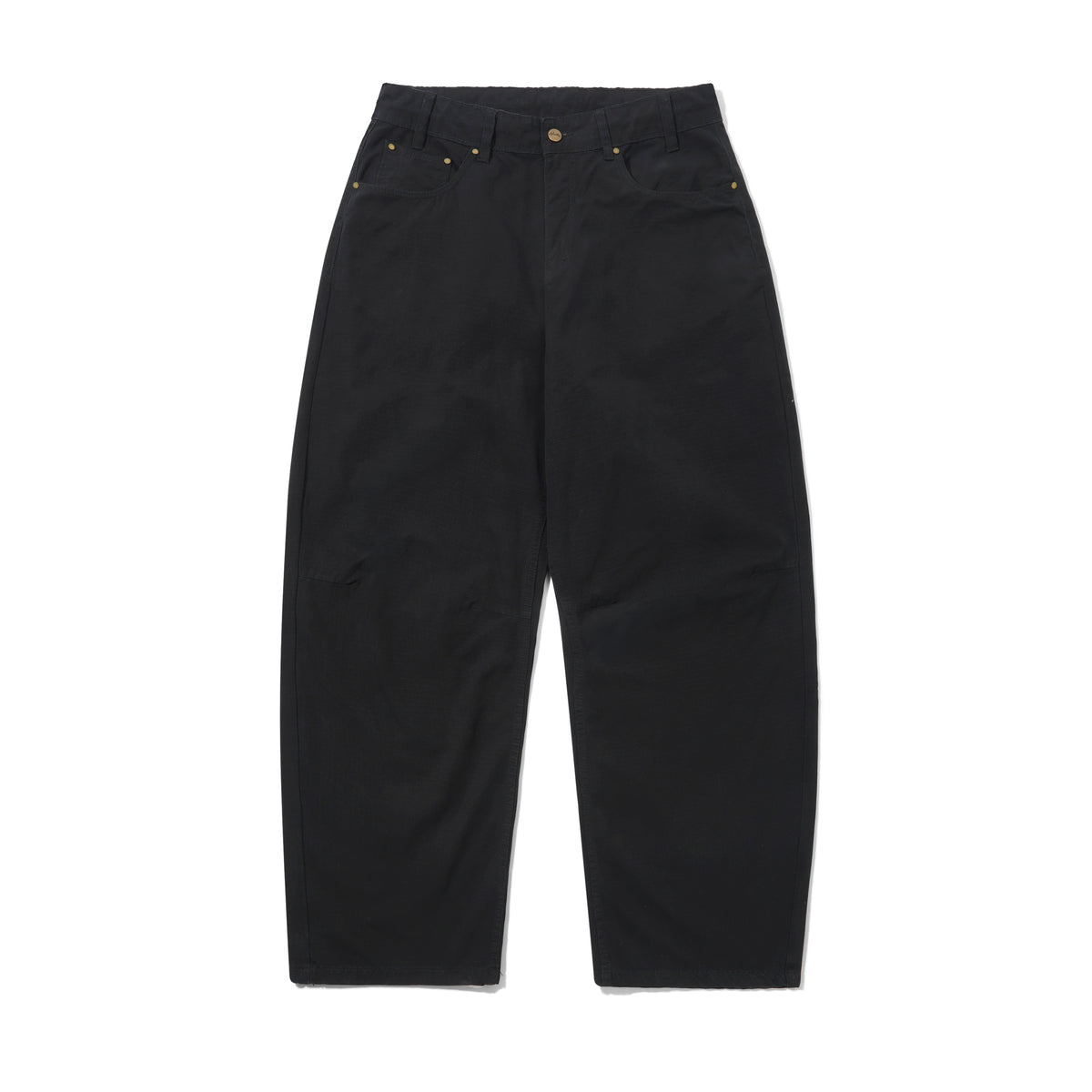 Wide Cut Ripstop Pants, Black