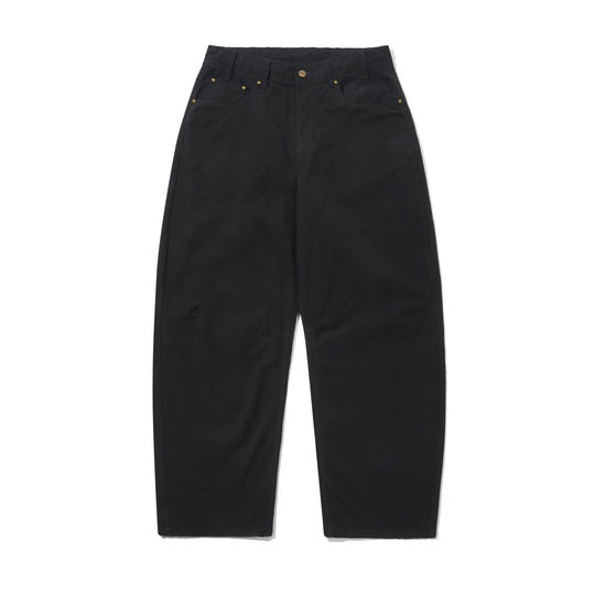 Wide Cut Ripstop Pants, Black