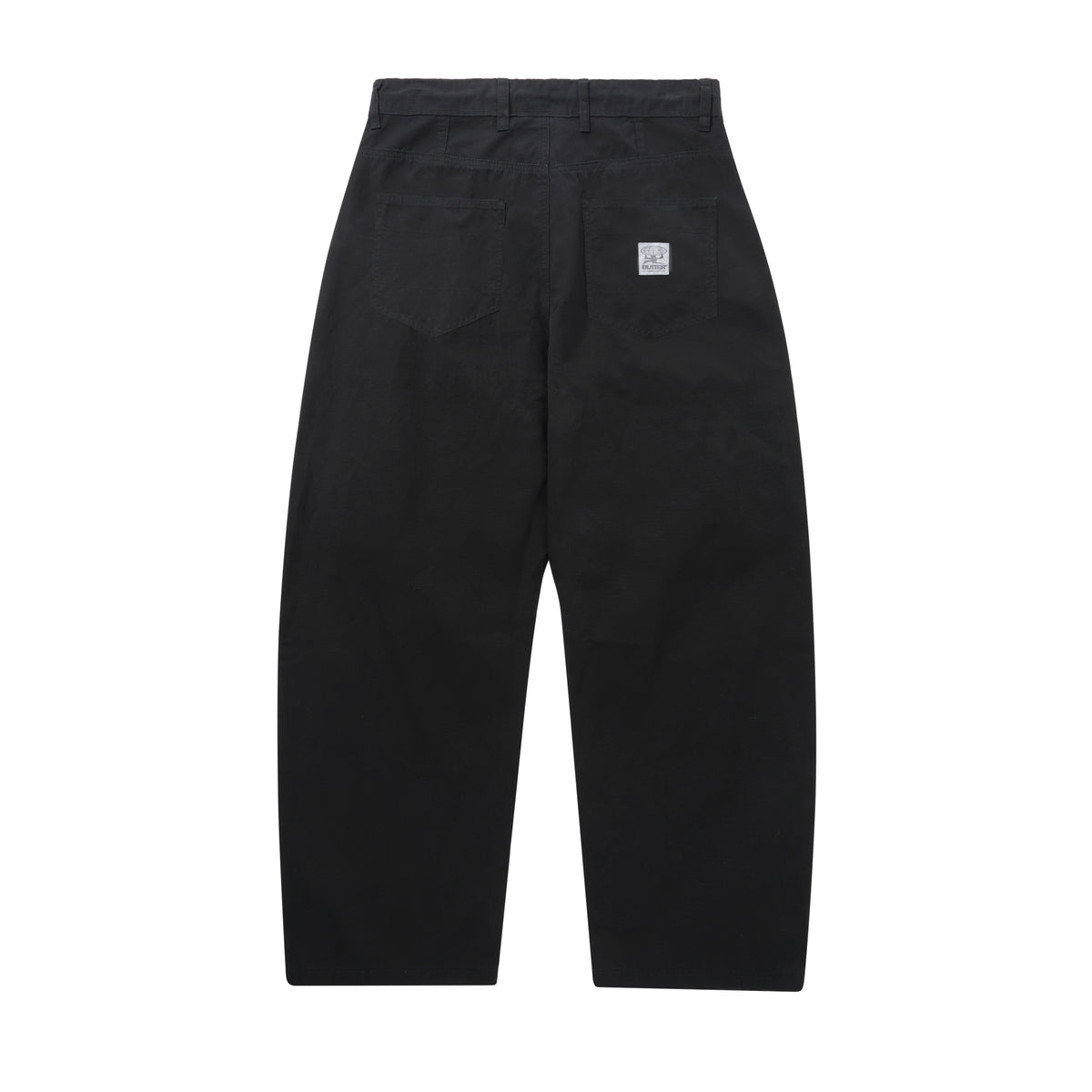 Wide Cut Ripstop Pants, Black