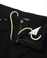 Wide Cut Ripstop Pants, Black