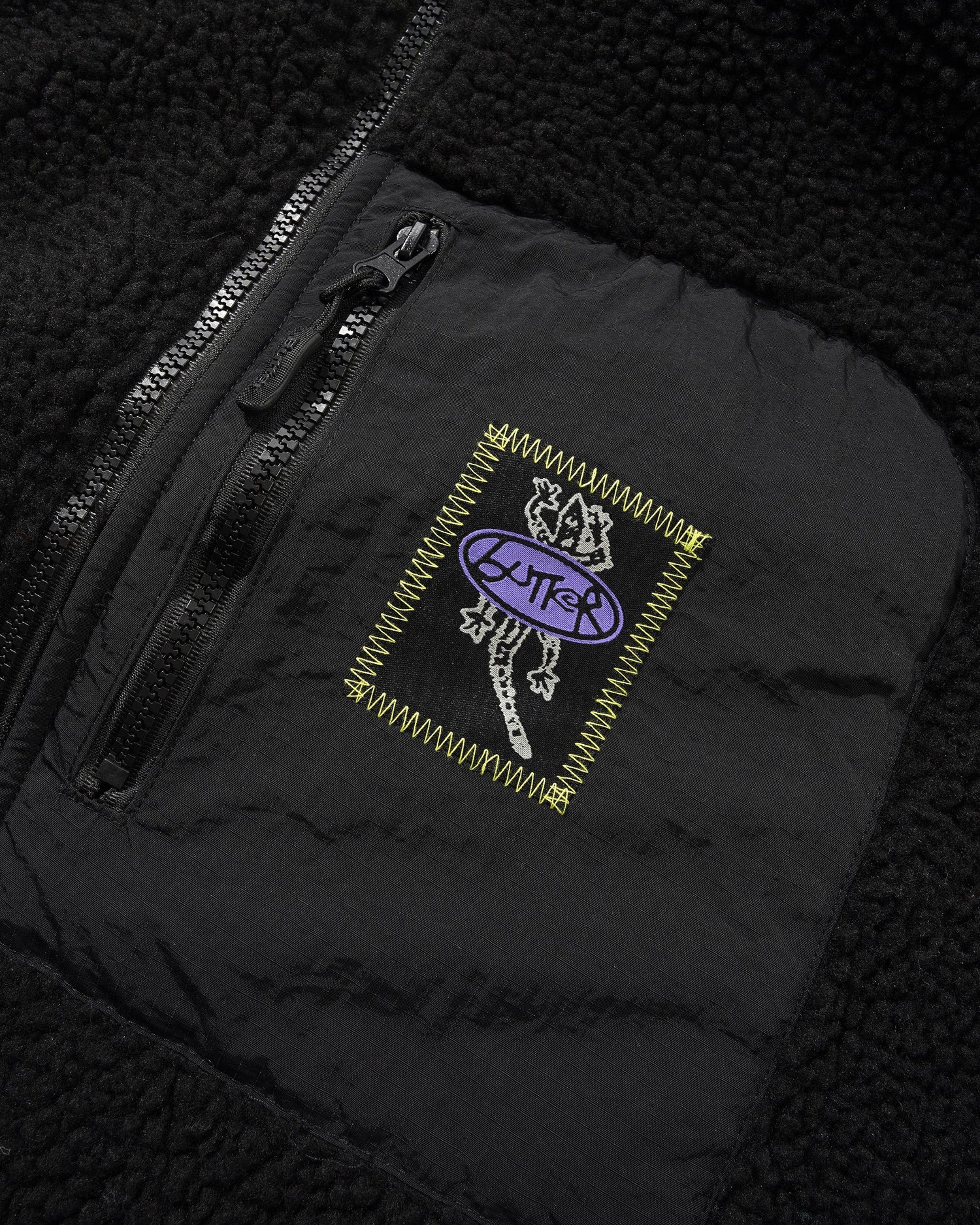 Wipeout Sherpa Jacket, Black