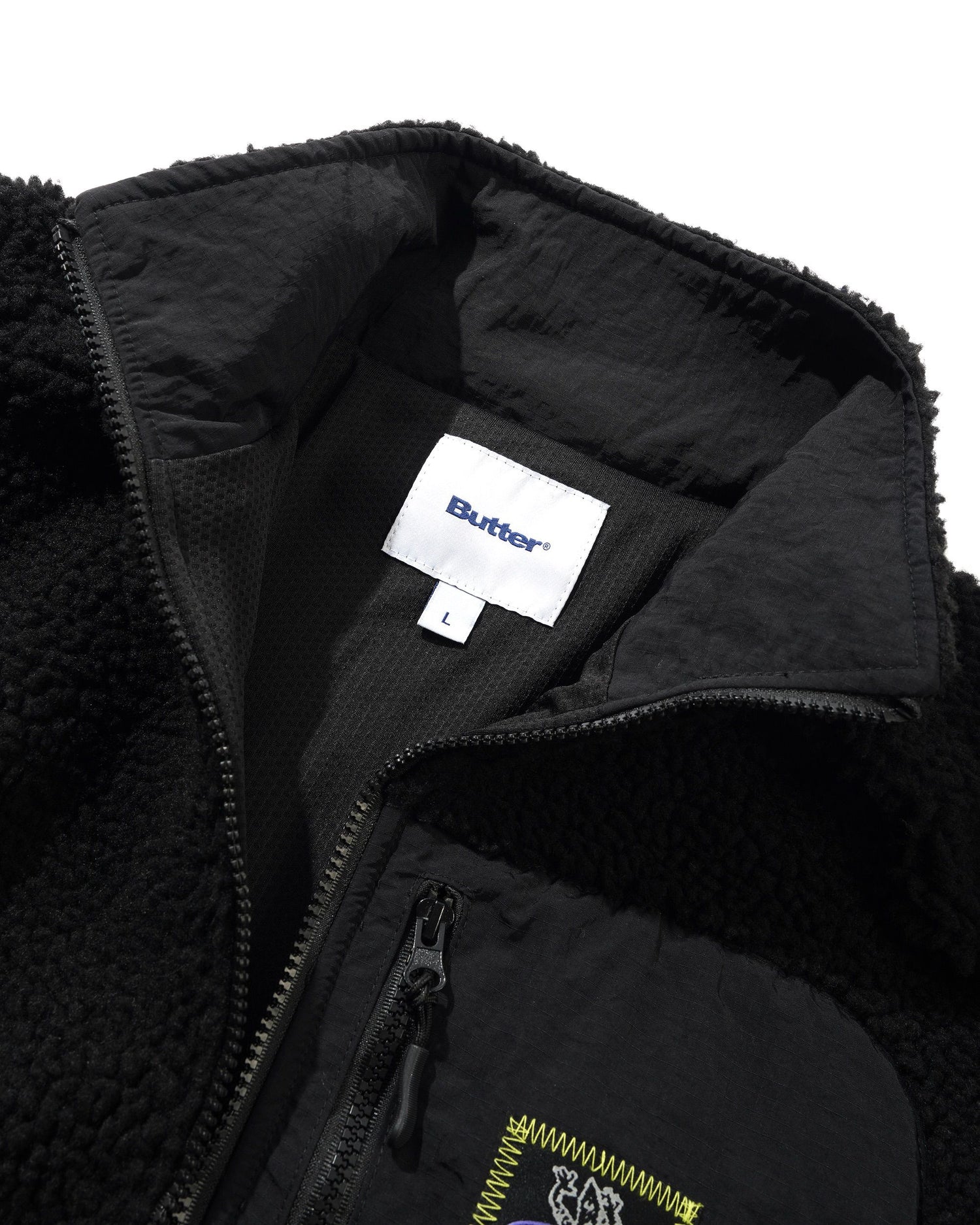Wipeout Sherpa Jacket, Black