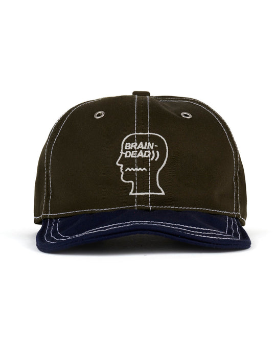 Wire Brim 6 Panel Hat, Forest Green