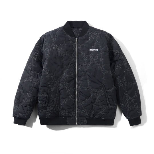 Wired Bomber Jacket, Black
