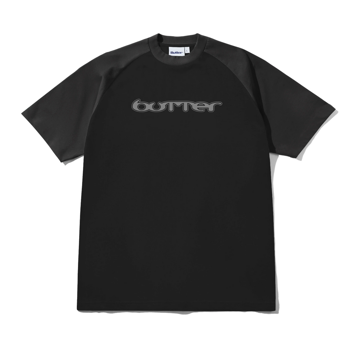Witness Raglan Tee, Black / Dark Grey