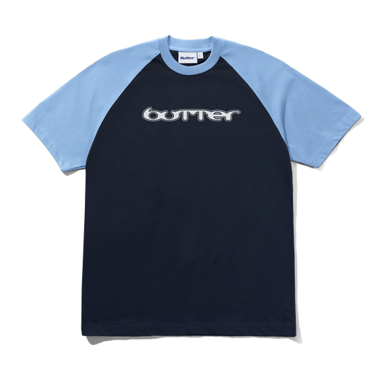 Witness Raglan Tee, Sky / Navy