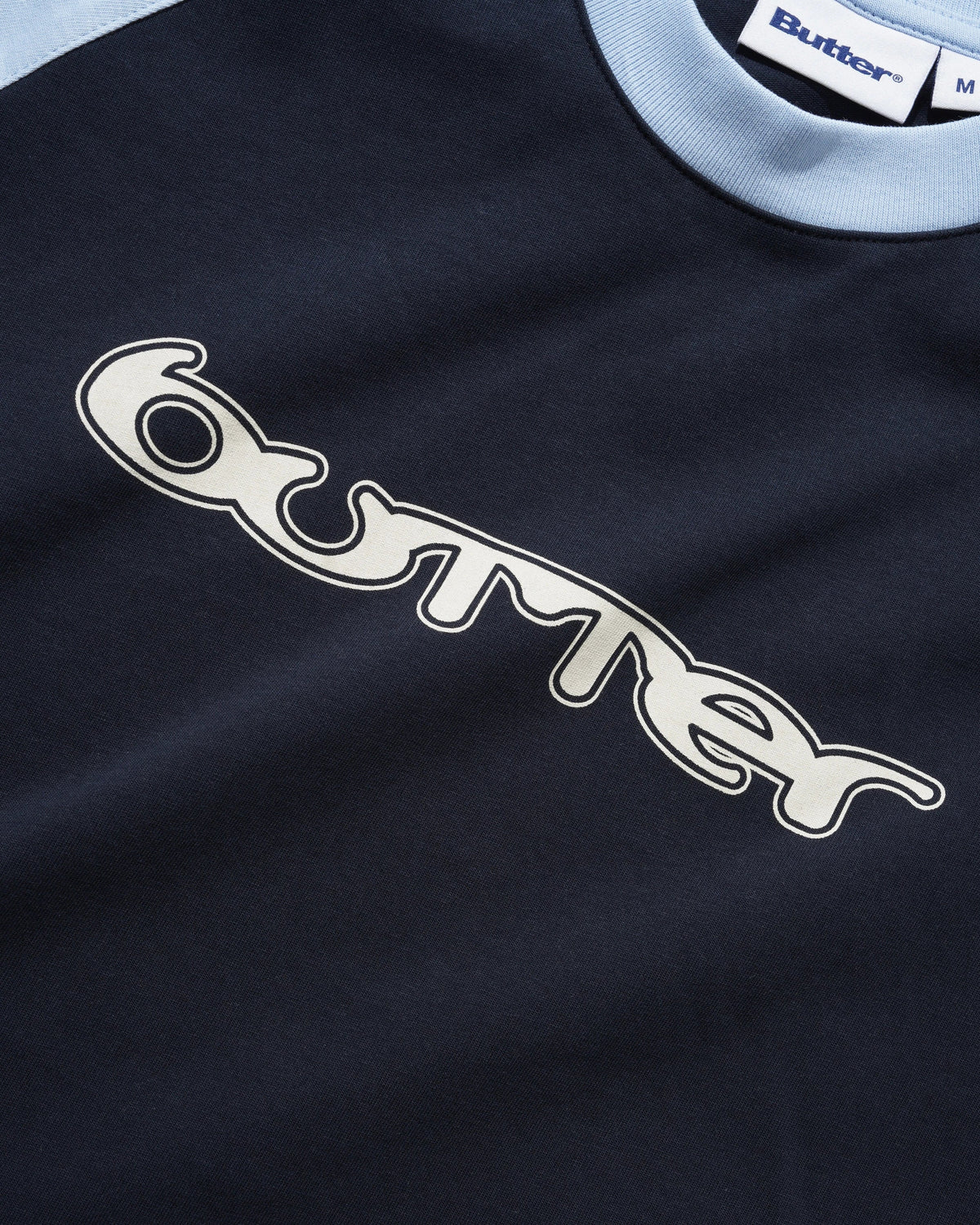 Witness Raglan Tee, Sky / Navy