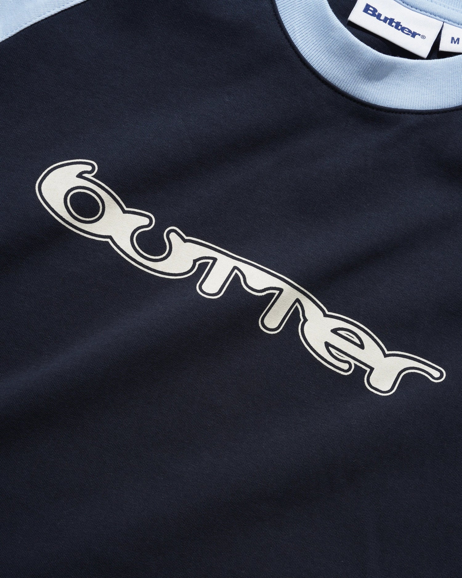 Witness Raglan Tee, Sky / Navy