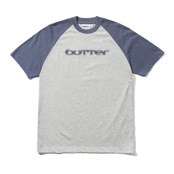 Butter Goods Witness Raglan Tee, Slate / Ash