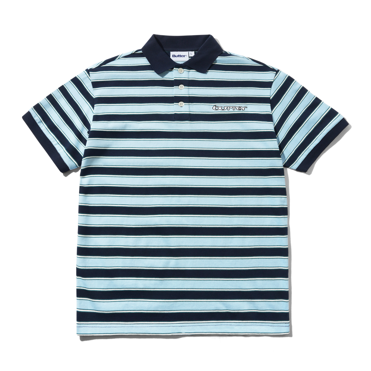 Witness Stripe Polo, Navy / Blue
