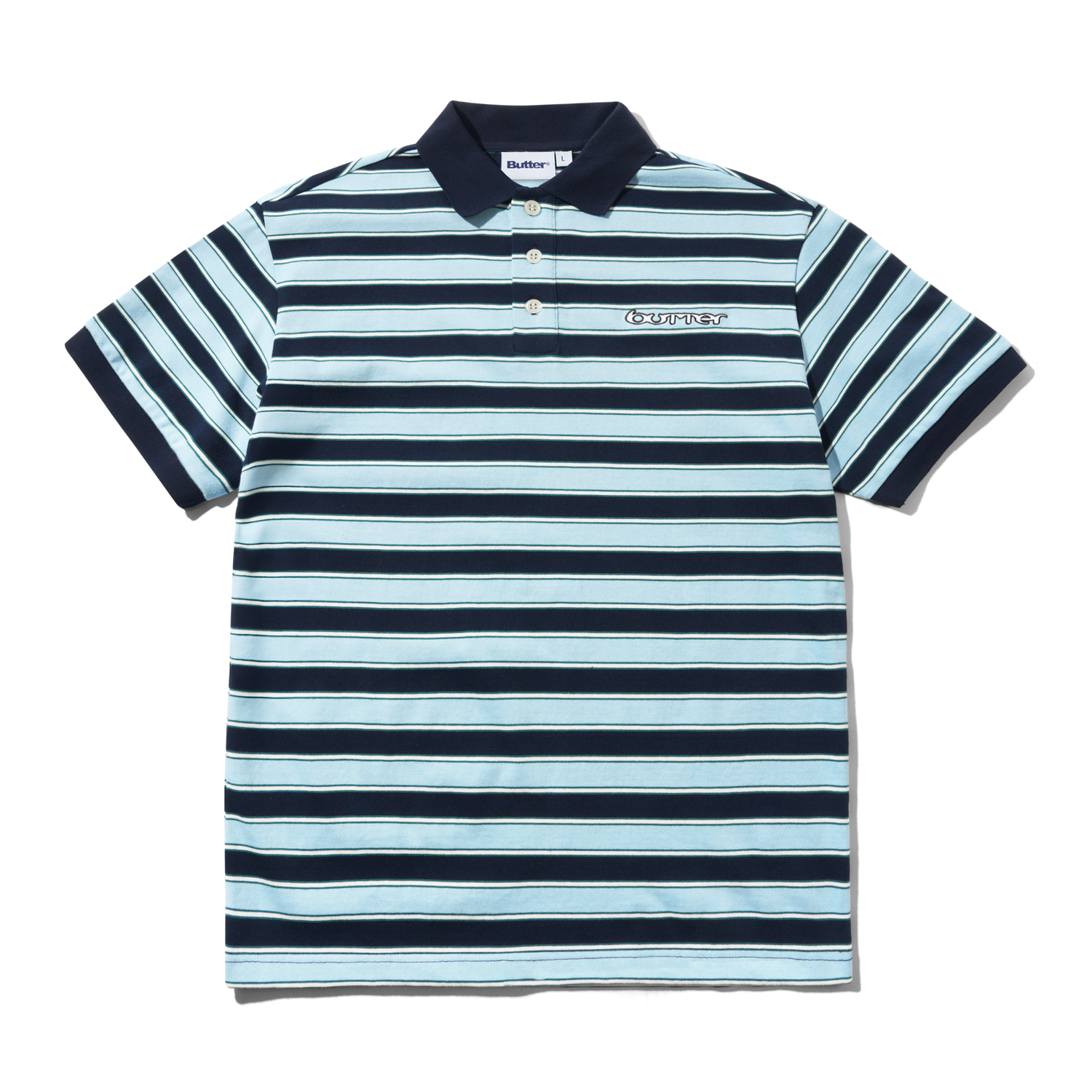 Witness Stripe Polo, Navy / Blue