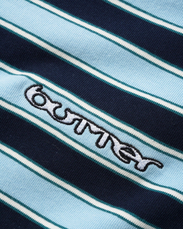 Butter Goods Witness Stripe Polo, Navy / Blue