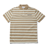 Witness Stripe Polo, Tan / Ivory