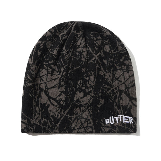 Woods Camo Skully Beanie, Black