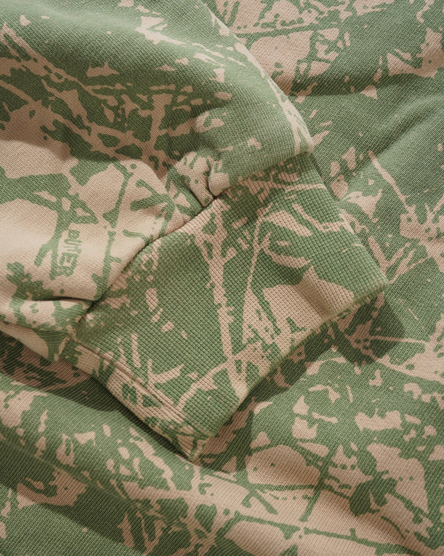 Woods Camo Zip-Thru Hood, Washed Sage