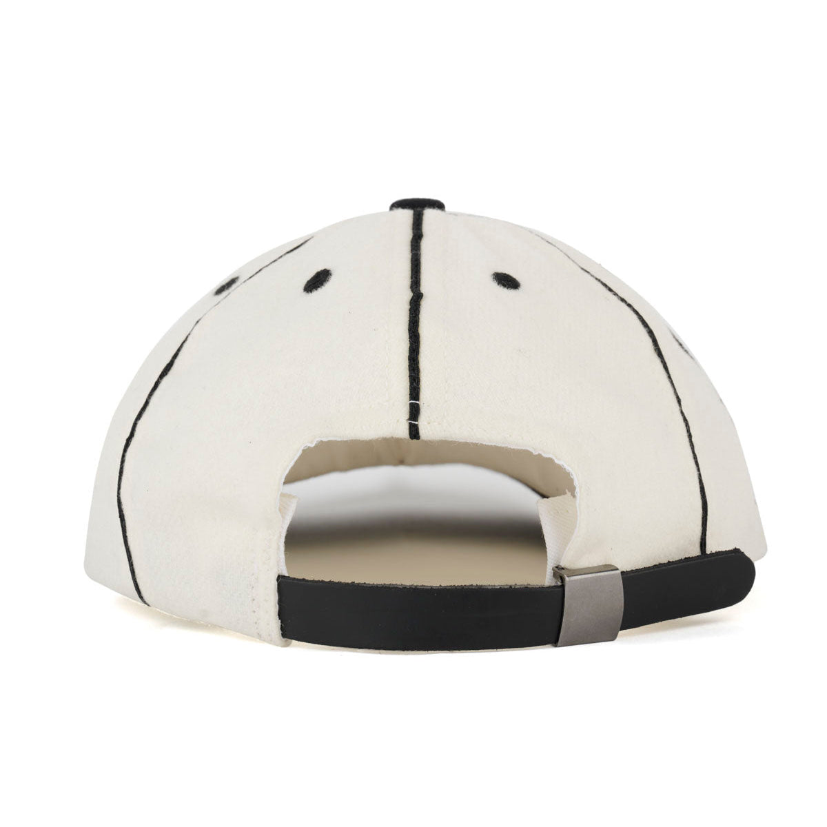 Wool Flannel 8 Panel Hat, Natural