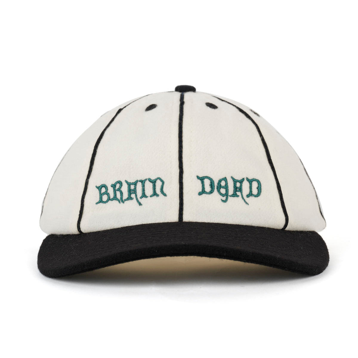 Wool Flannel 8 Panel Hat, Natural
