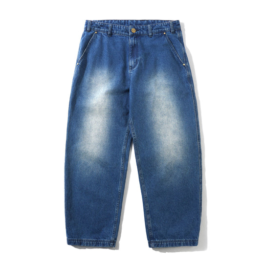 Work Pants, Distressed Indigo