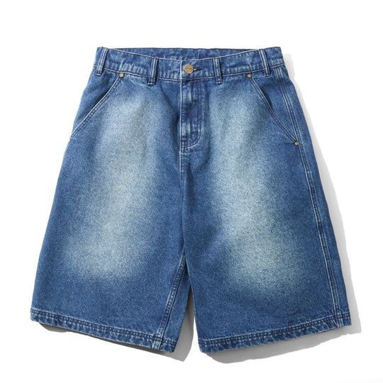 Work Shorts, Distressed Indigo