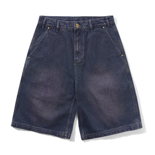 Work Shorts, Distressed Tinted Indigo