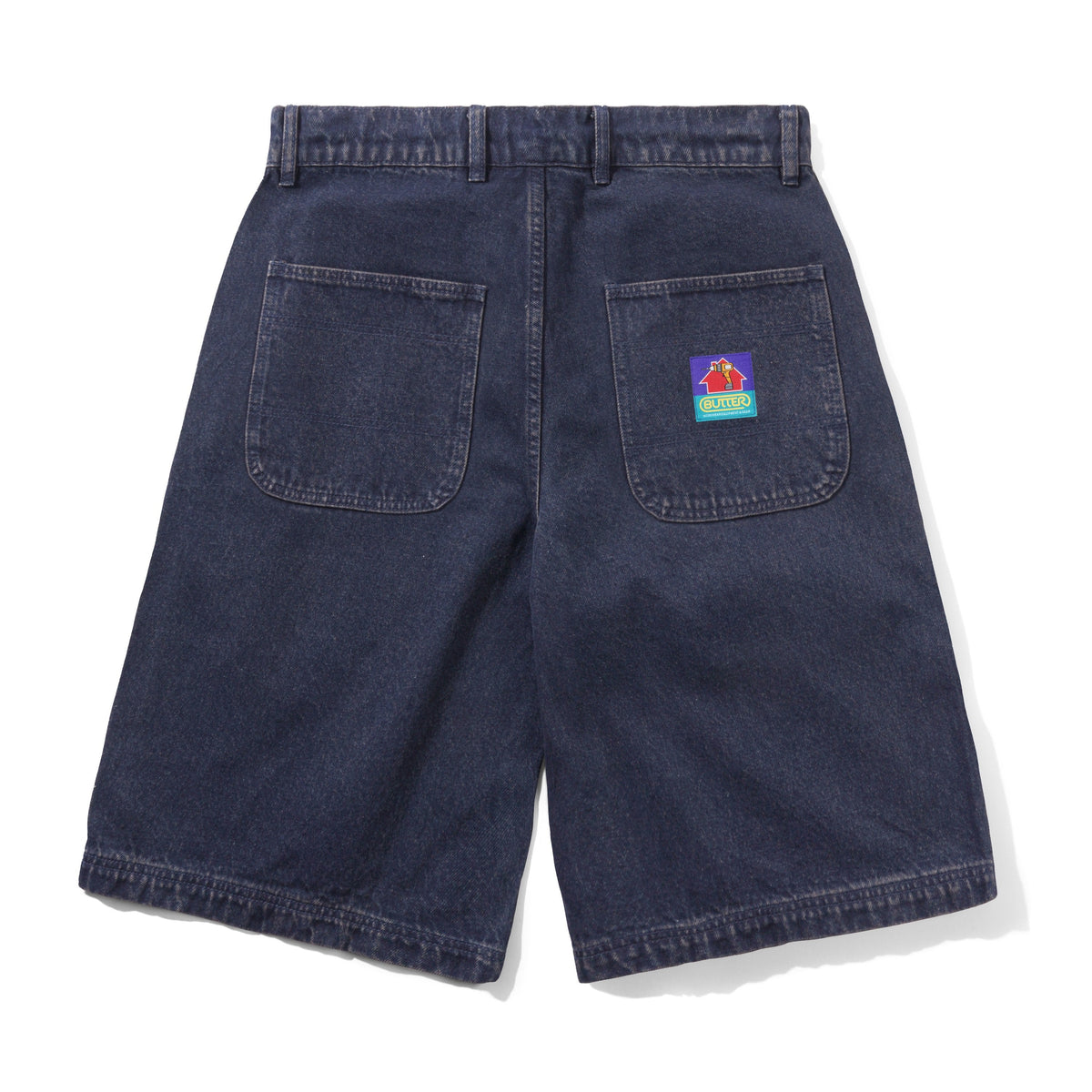 Work Shorts, Distressed Tinted Indigo