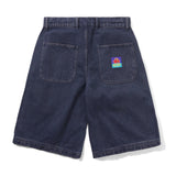 Work Shorts, Distressed Tinted Indigo