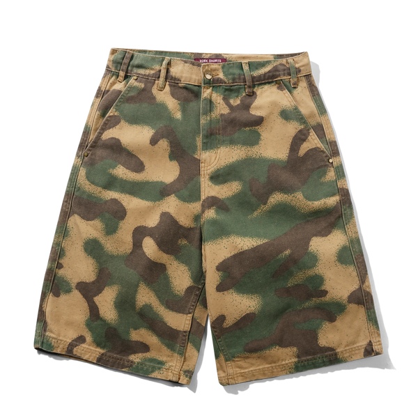 Butter Goods Work Shorts, Spray Camo
