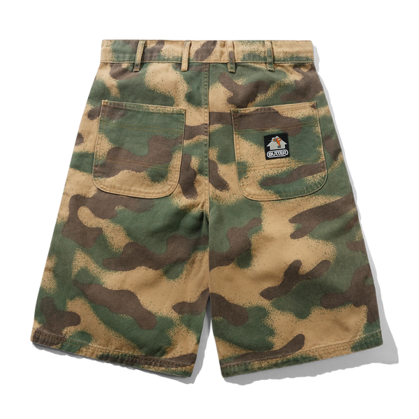 Butter Goods Work Shorts, Spray Camo