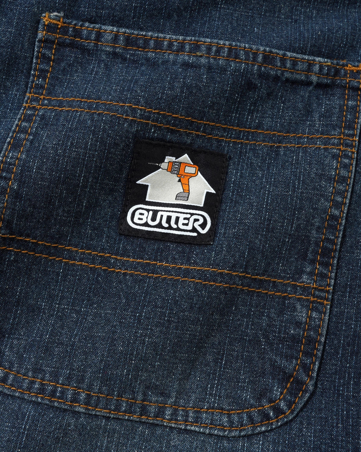 Work Shorts, Streaky Navy Wash