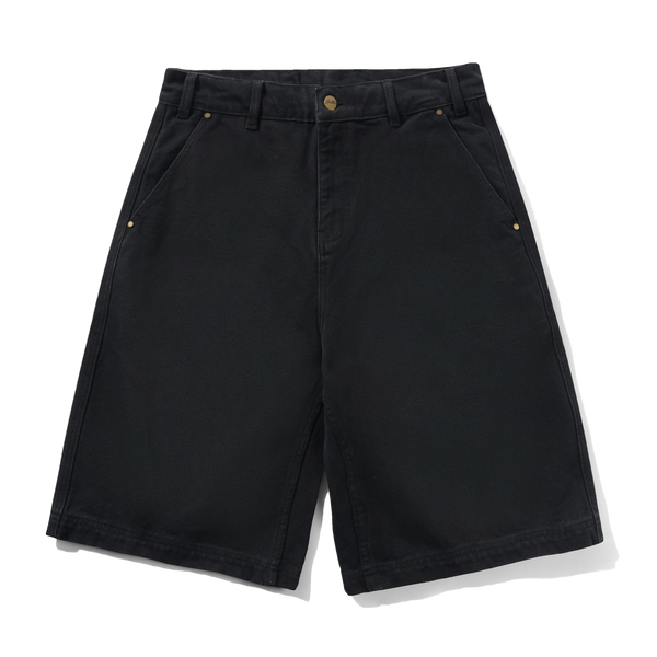 Butter Goods Work Shorts, Washed Black