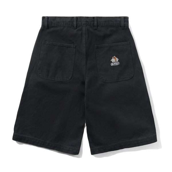 Butter Goods Work Shorts, Washed Black
