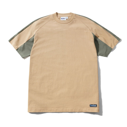 Worldwide Panelled Tee, Tan