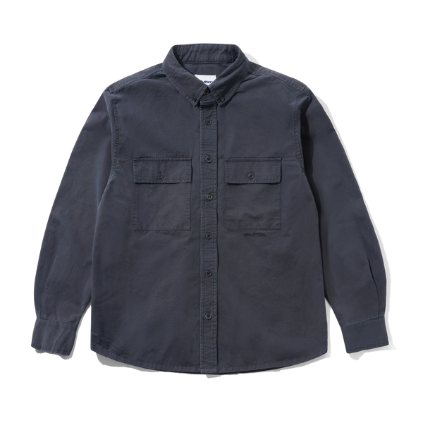 Butter Goods Yard Shirt, Distressed Navy