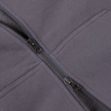 Classic Small Logo Zip Hoodie, Charcoal Grape