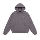 Classic Small Logo Zip Hoodie, Charcoal Grape