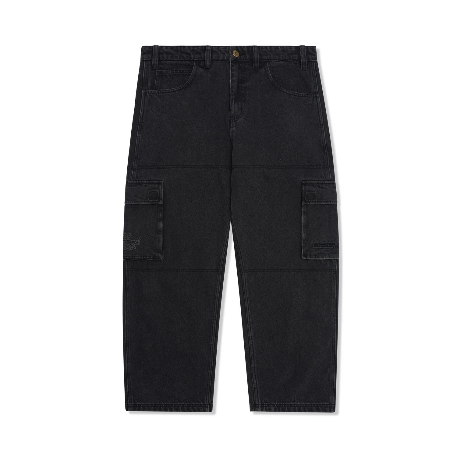 Aleka Cargo Jeans, Black  