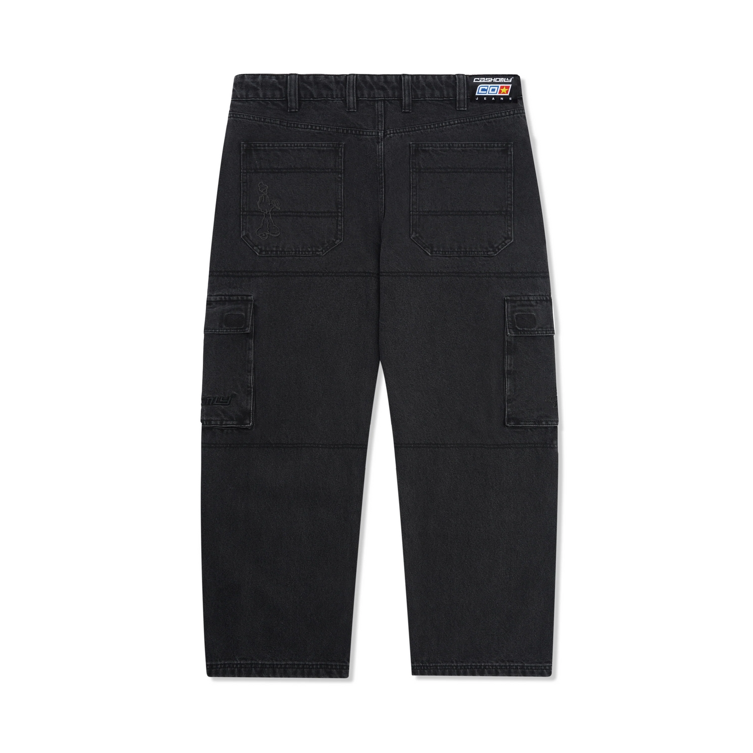 Aleka Cargo Jeans, Black  