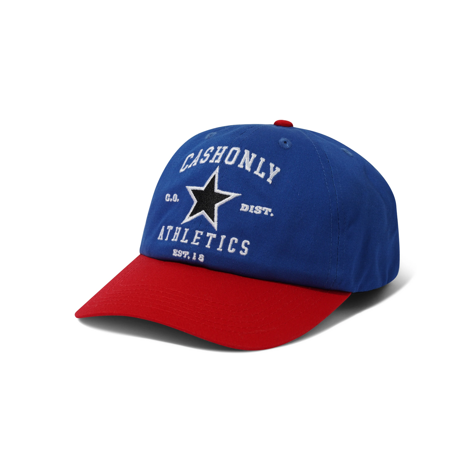 Athletics 6 Panel Cap, Royal Blue / Cherry