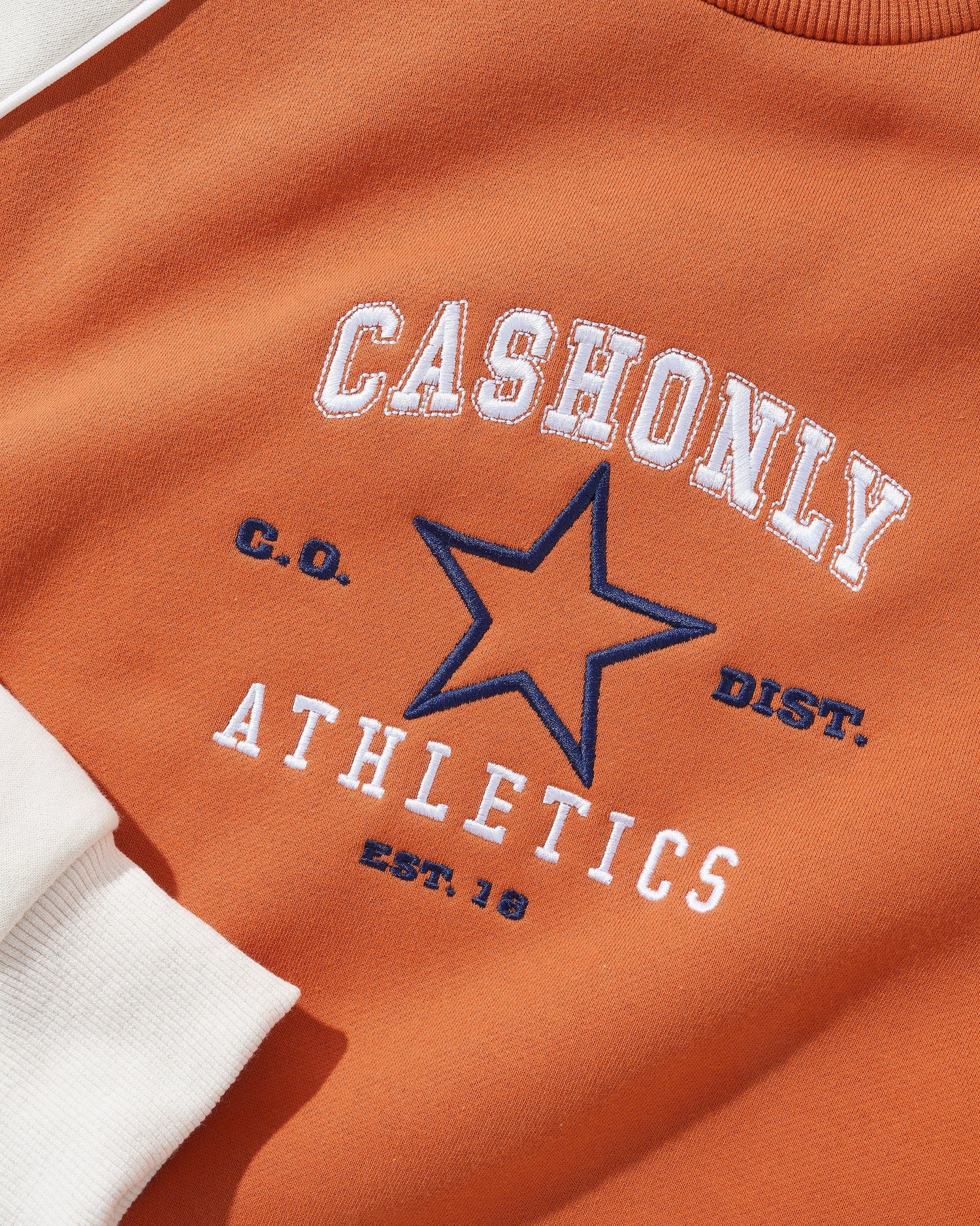 Athletics Crewneck, Burnt Orange