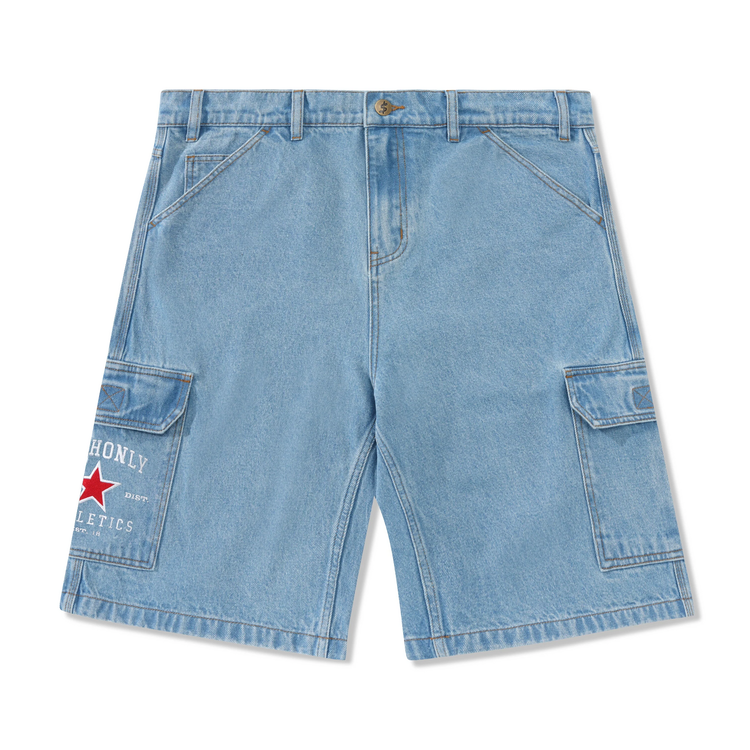 Athletics Denim Shorts, Washed Indigo