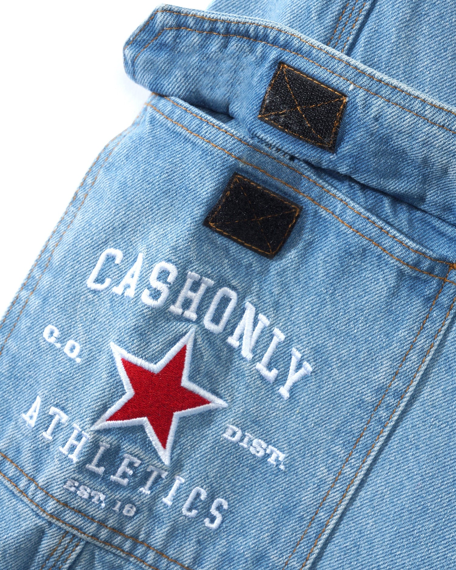 Athletics Denim Shorts, Washed Indigo