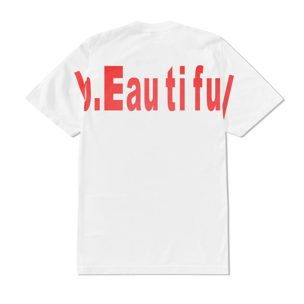 b.Eautiful Biru Tee, White