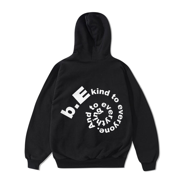 b.Eautiful Low Logo Pullover Hood, Black