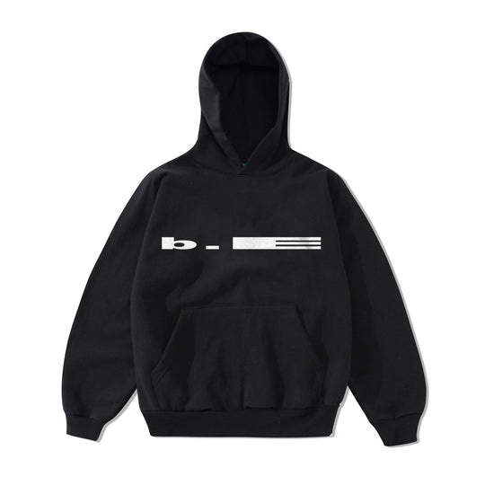 Low Logo Pullover Hood, Black